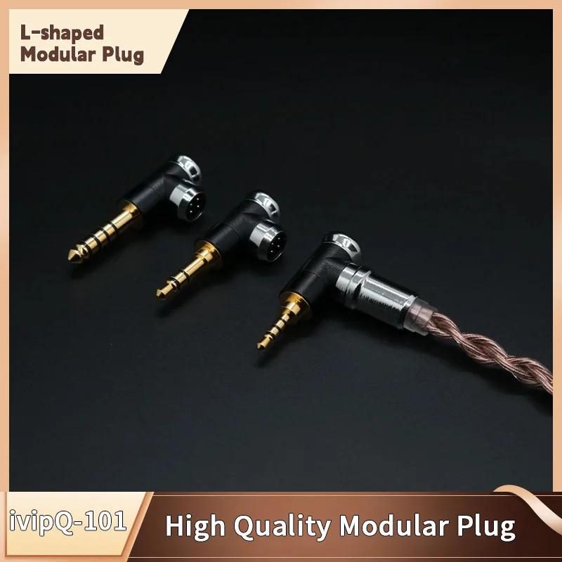 Câble d'écouteurs haut de gamme ivipQ-101 MMCX/0.78mm 2PIN QDC, fiches modulaires de type L 2.5/3.5m