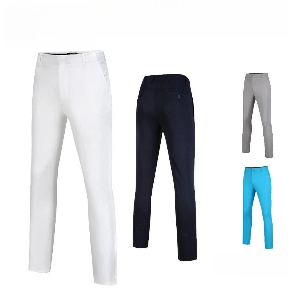 Pantalon de golf pour hommes, pantalon de sport à haute élasticité avec bande élastique à la taille,
