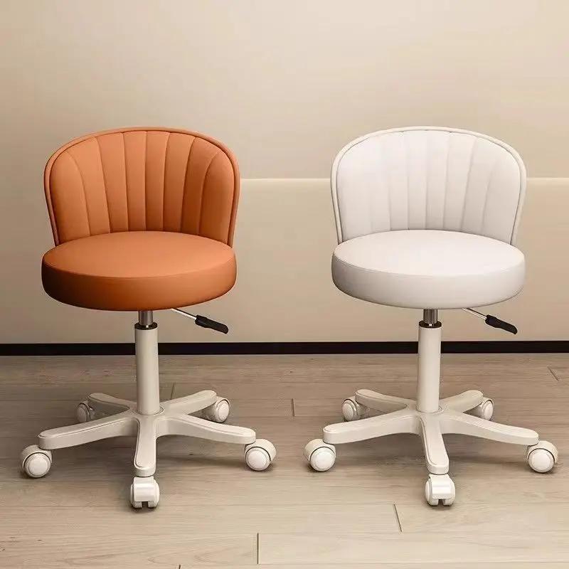 Chaise en cuir siège à coque rotatif tabouret rotatif réglable pour le maquillage à domicile chaise