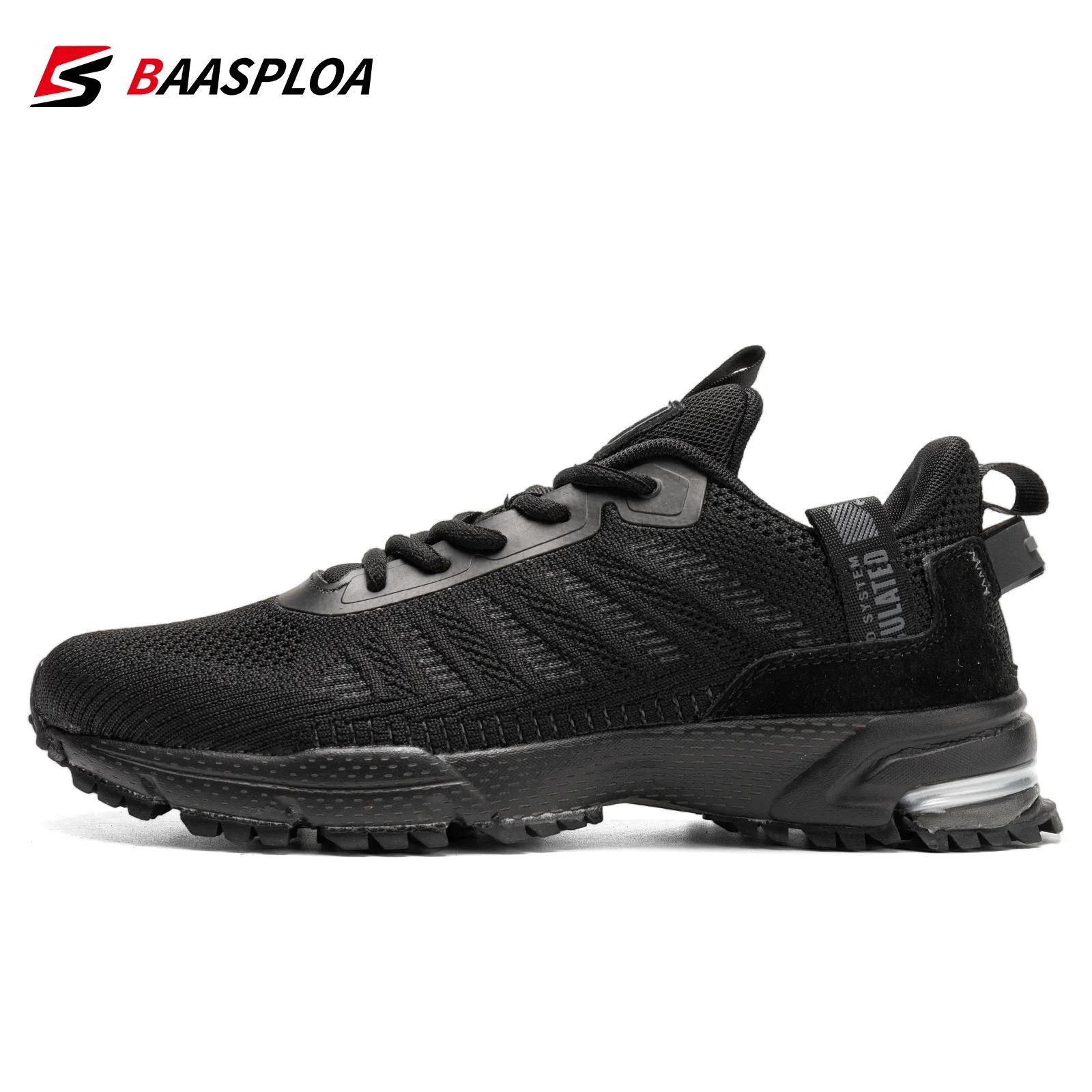 Baasploa chaussures de course pour hommes baskets légères homme concepteur maille Sneaker à lacets m