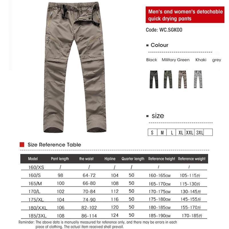 Pantalon tactique d'été pour hommes et femmes, séchage rapide, Cargo, imperméable, escalade, Trekkin