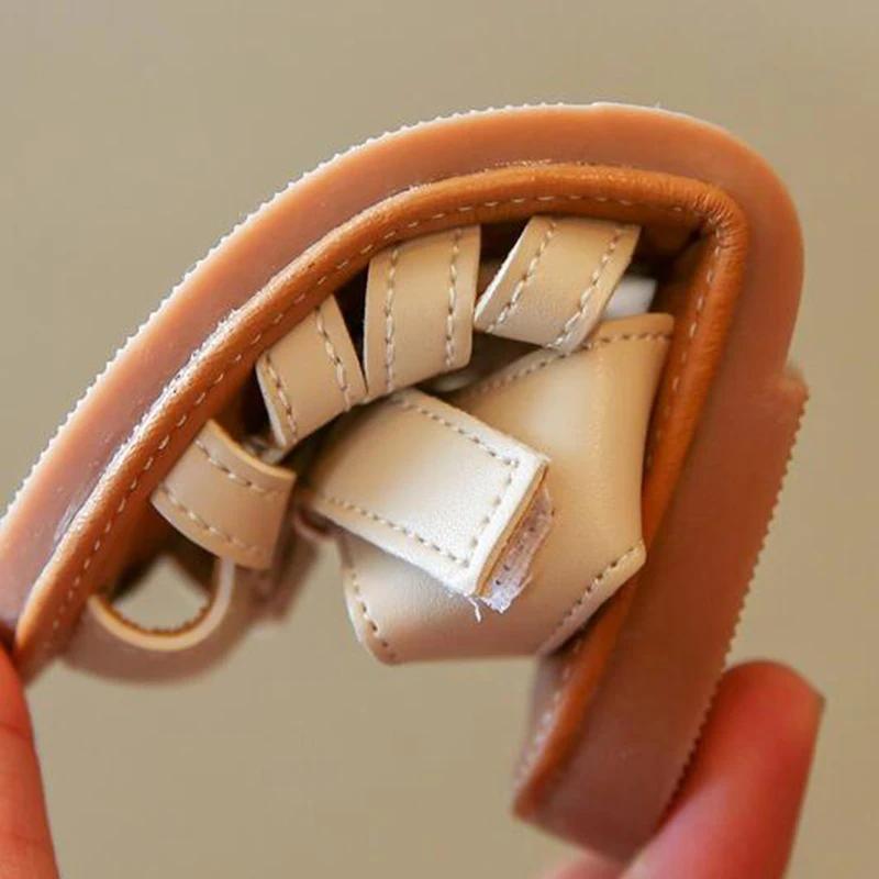 Sandales de plage tissées pour enfants, chaussures à semelle souple pour garçons et filles de 1 à 8