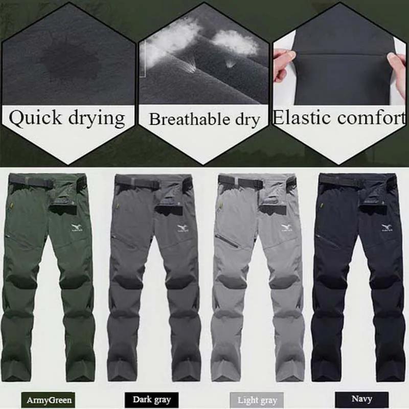 NUONEKO-Pantalon de randonnée respirant pour homme, fin, séchage rapide, extérieur, pêche, escalade,