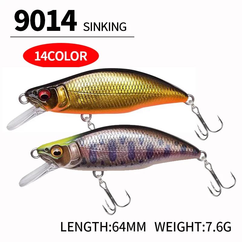 Leurre coulant de type poisson nageur, appât Élidéal pour la pêche au bar ou au brochet, crankbait,
