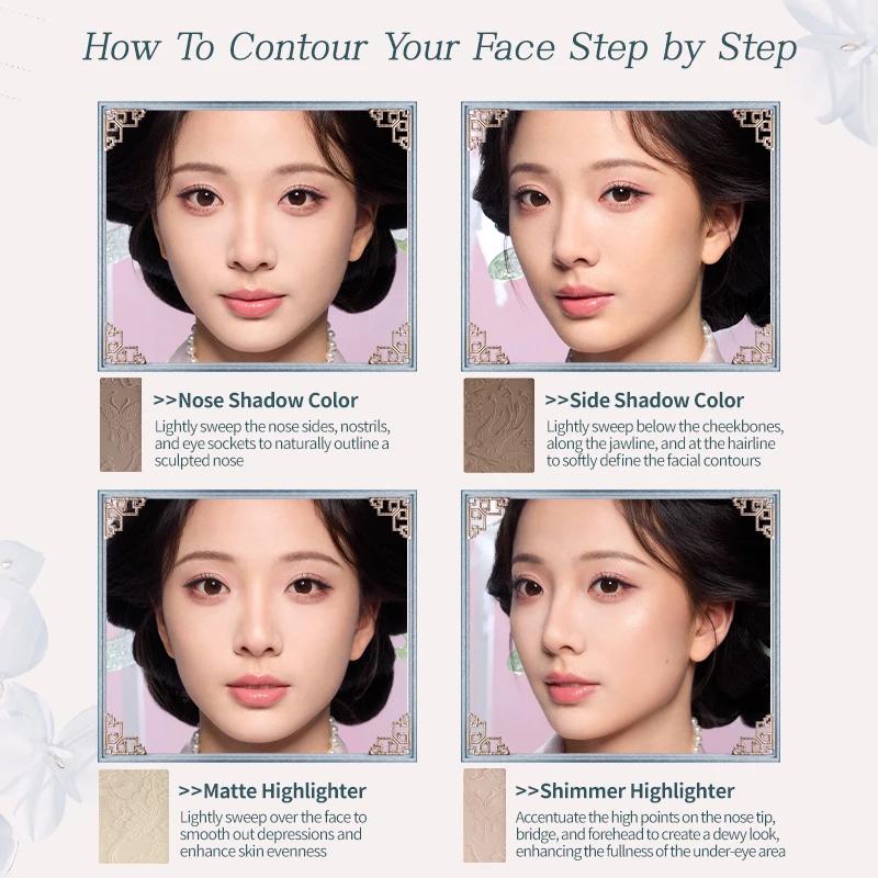 Flower Knows Butterfly Cloud Collar Collection, Embossed Highlight, Contour Palette, 16g