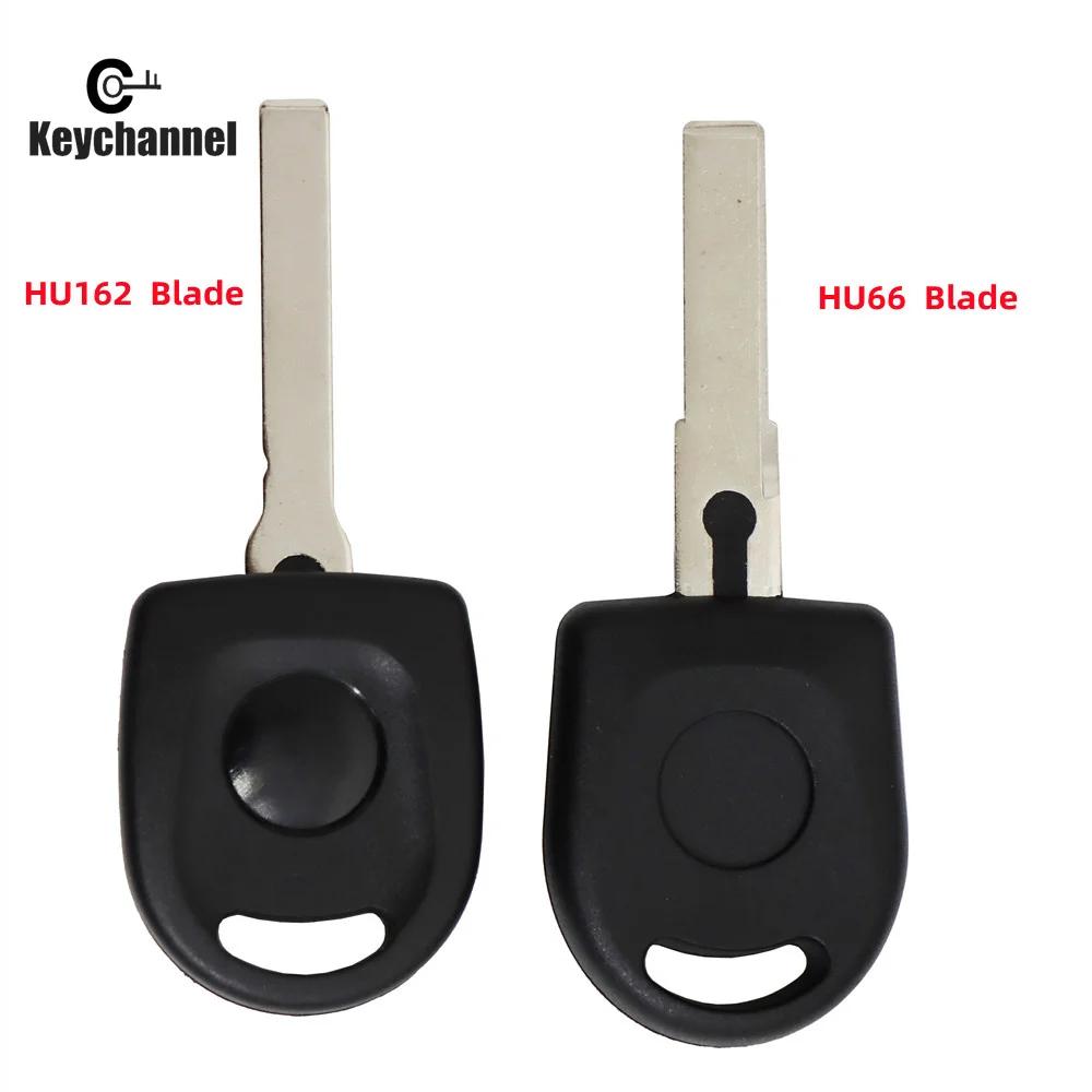 Keychannel 10 pièces/lot transpondeur clé coque HU66 HU162 lame puce tête étui de rechange clé de vo