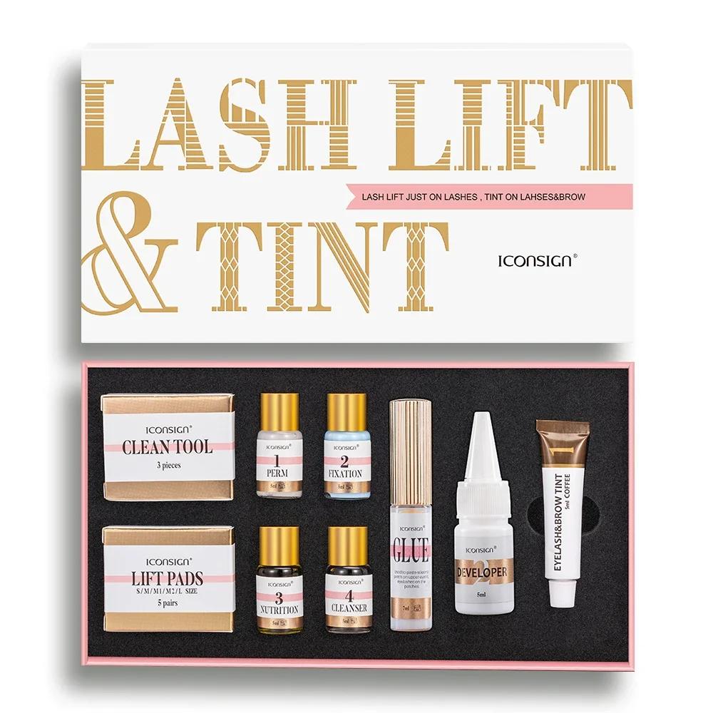 ICONSIGN-Kit professionnel de lifting et de teinte des cils, outils de maquillage pour les yeux, liv