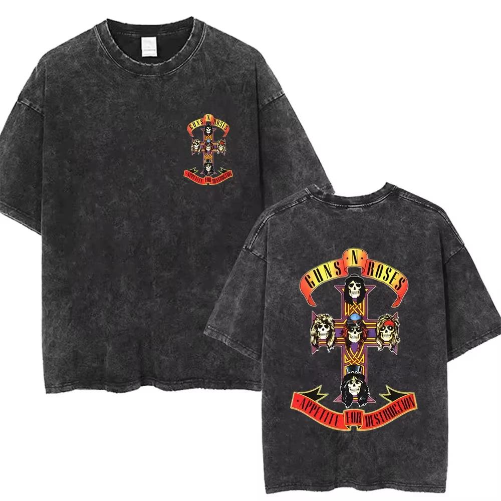 Nouveauté - T-shirt pour homme - T-shirt graphique - T-shirt pour hommes - Ropa Hombre - Guns N Rose