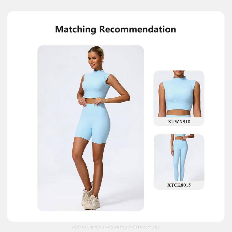 Shorts de sport doux Hearuisavy pour l'été, leggings de gym rehausseurs de fessiers, shorts de yoga