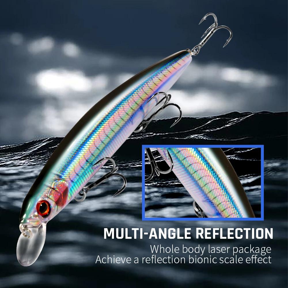 GOBAIT méné flottant 14 cm 24g leurre de pêche en eau supérieure système de poids appât dur suspendu