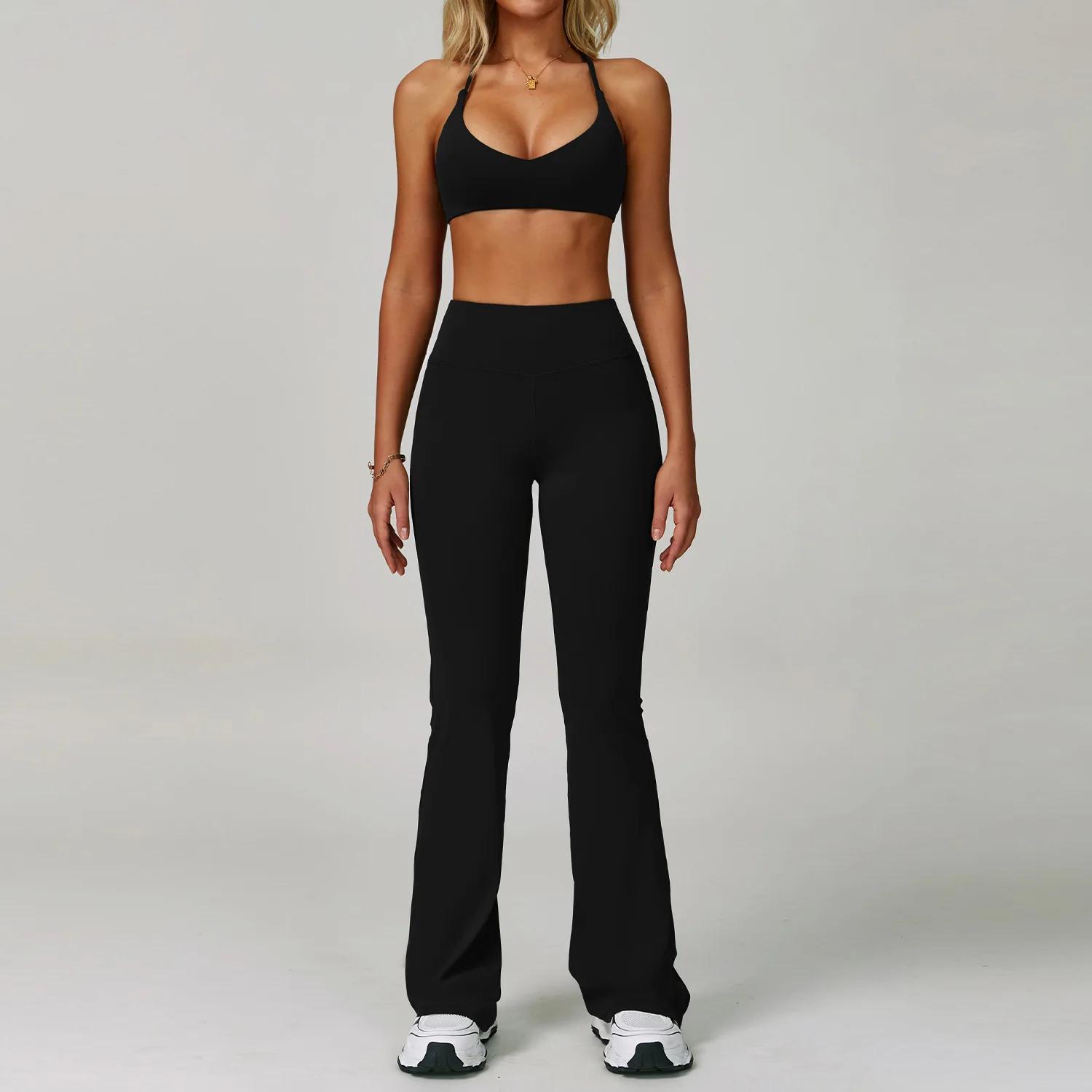 Ensemble de survêtement pour femmes 2 pièces Vêtements de fitness Ensembles de yoga Vêtements de spo