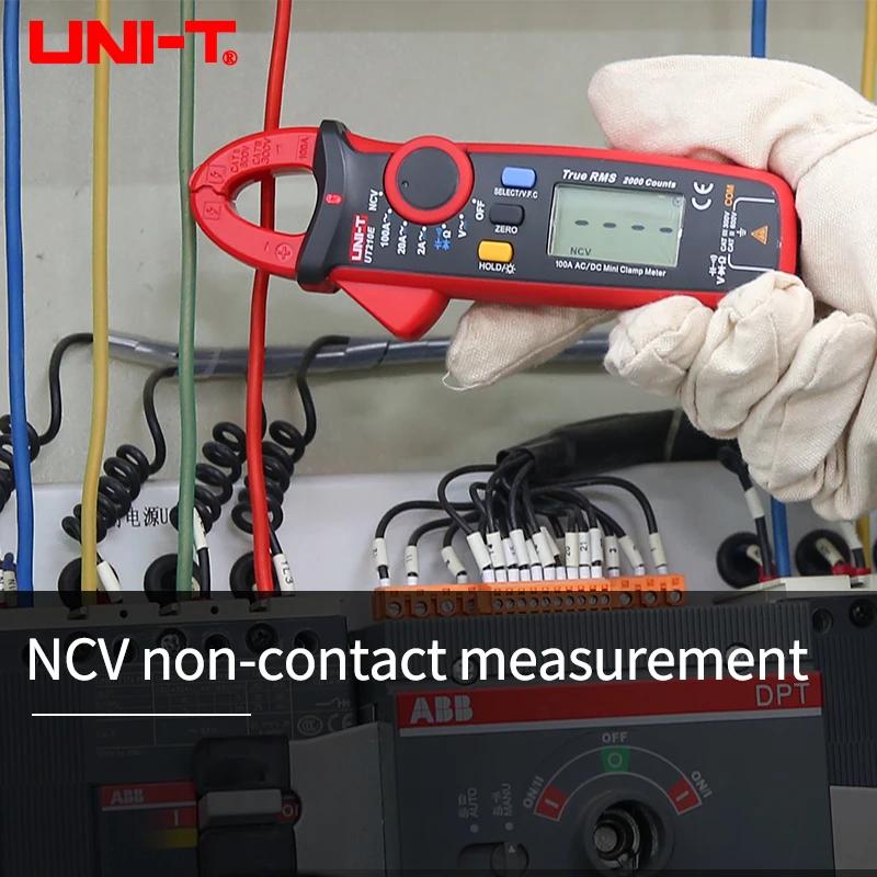 UNI-T UT210E Mini pince multimètre de courant numérique AC DC voltmètre de tension 100A ampèremètre