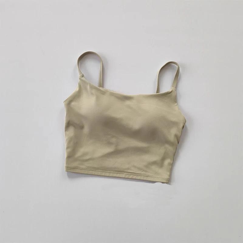 Gilet à bretelles intégré femme sous-vêtements sport soutien-gorge beauté dos fitness