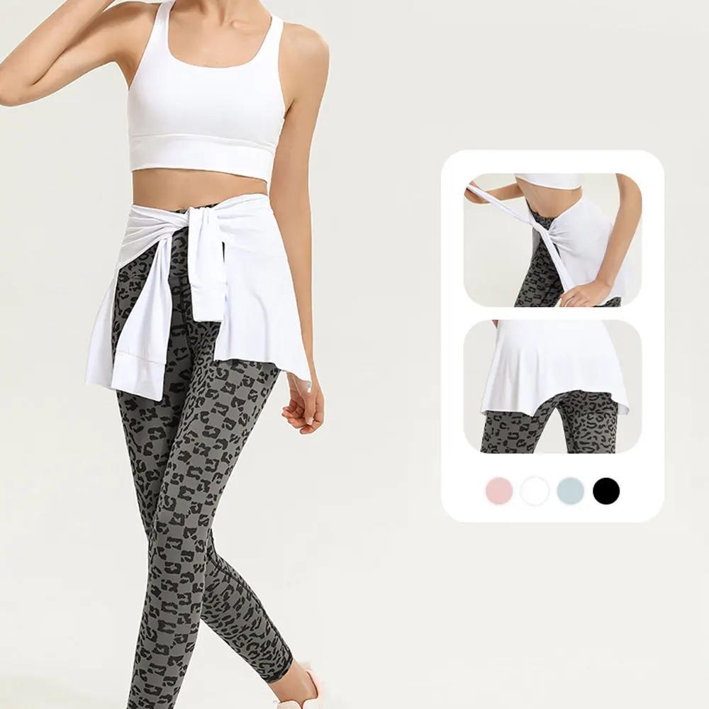 Jupe de gymnastique enveloppante femme - Couvre-fesses pour fitness, danse et yoga - Courte et pratique