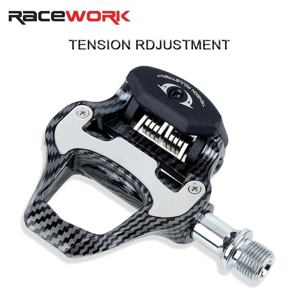 Racework – vélo de route en carbone Ultra léger, Double palier + DU Clipless pour Keo, autobloquant,