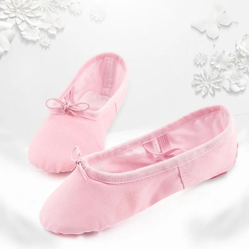 Chaussures de Ballet pour filles, chaussures de danse bon marché, chaussures de gymnastique à semell