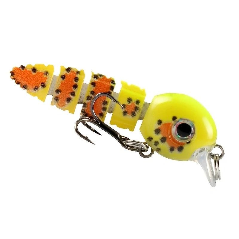 Multi articulé Swimbait 5.5 cm/4g leurres de pêche manivelle réaliste dur appâts de poisson petit en