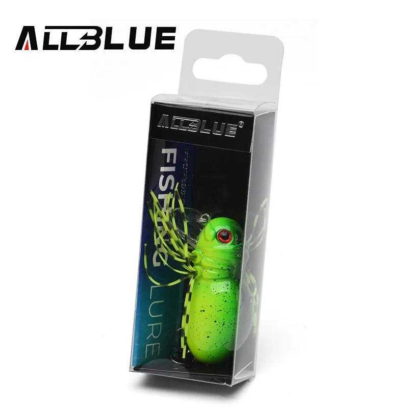 ALLBLUE FATSO SPIDER Topwater peu profond manivelle 41MM 6.2G roulant insecte leurre de pêche Wobble