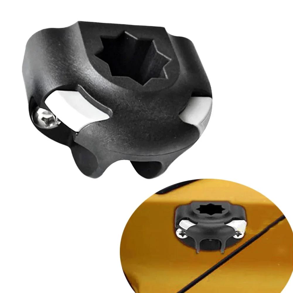 Support de canne à pêche Durable pour bateau, canoë, Kayak, Base de montage, matériel en Nylon, Kits
