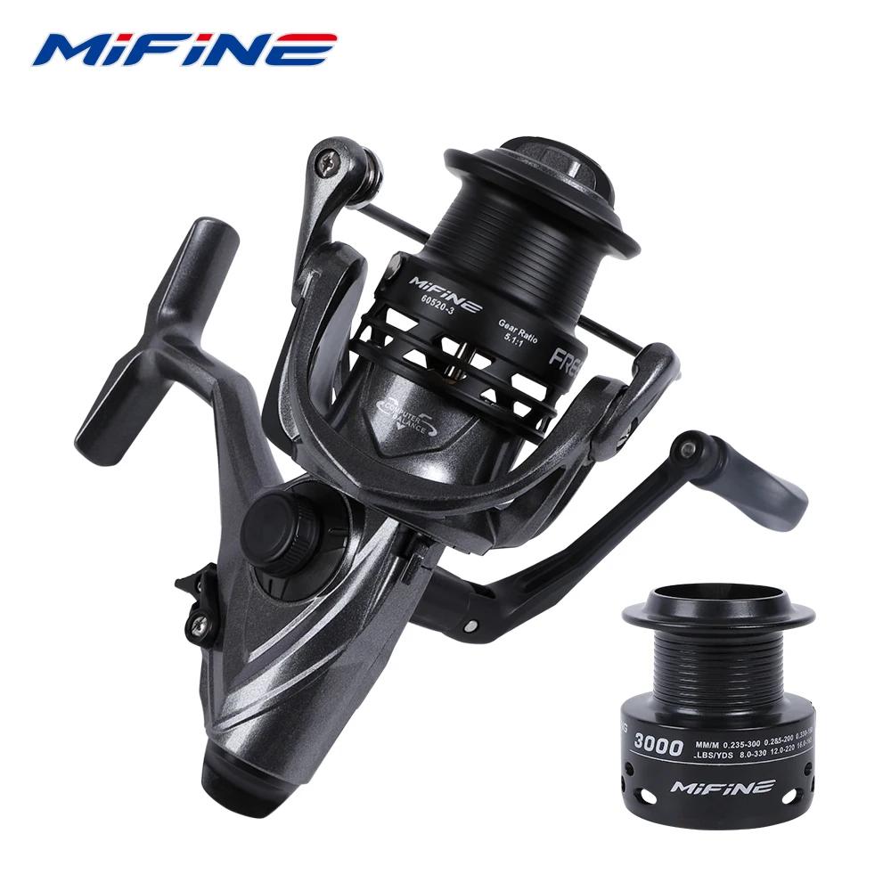 Moulinet de pêche MIFINE-Free RUNNER, 3000-6000 roues tournantes, double frein, bobine en métal, rap