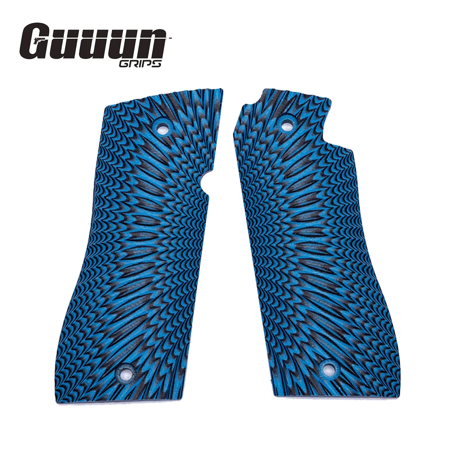 Guuun – poignée G10 pour Star BM/BKM OPS, Texture Sunburst, 6 couleurs au choix