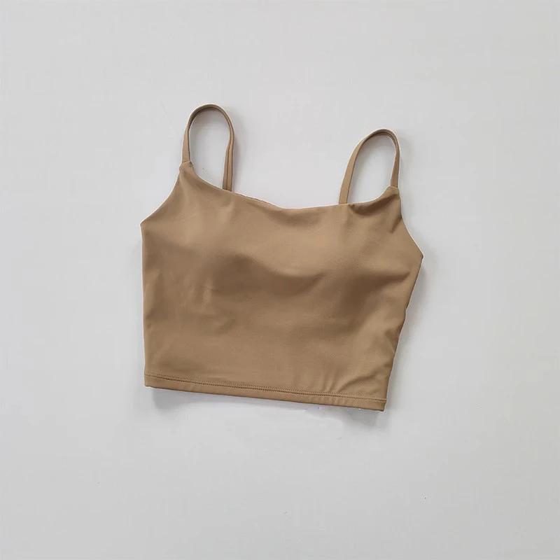 Gilet à bretelles intégré femme sous-vêtements sport soutien-gorge beauté dos fitness