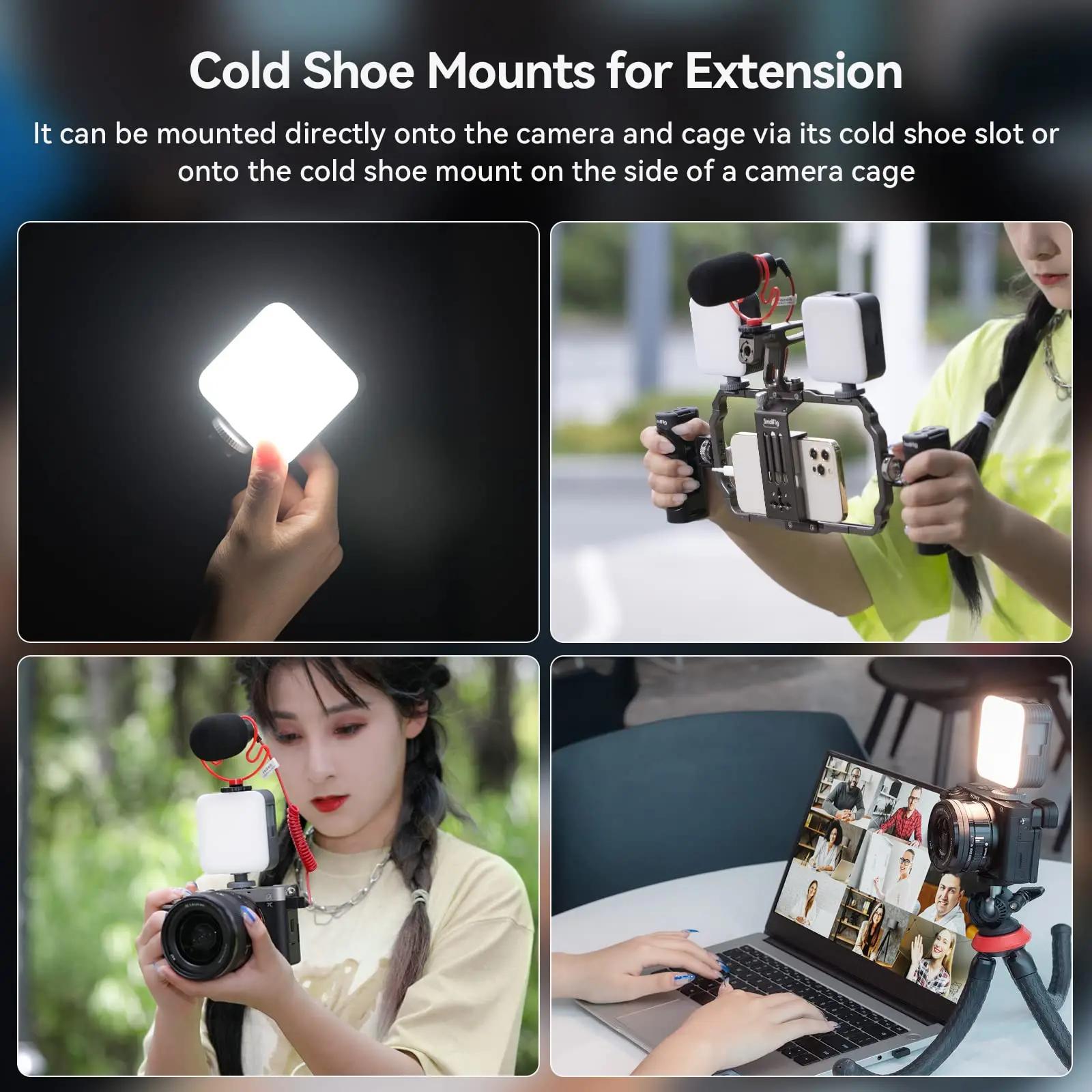 SmallRig P96 LED lumière vidéo Mini LED caméra lumières 2200 mAh 6500 k Zoom Photo vidéo éclairage p