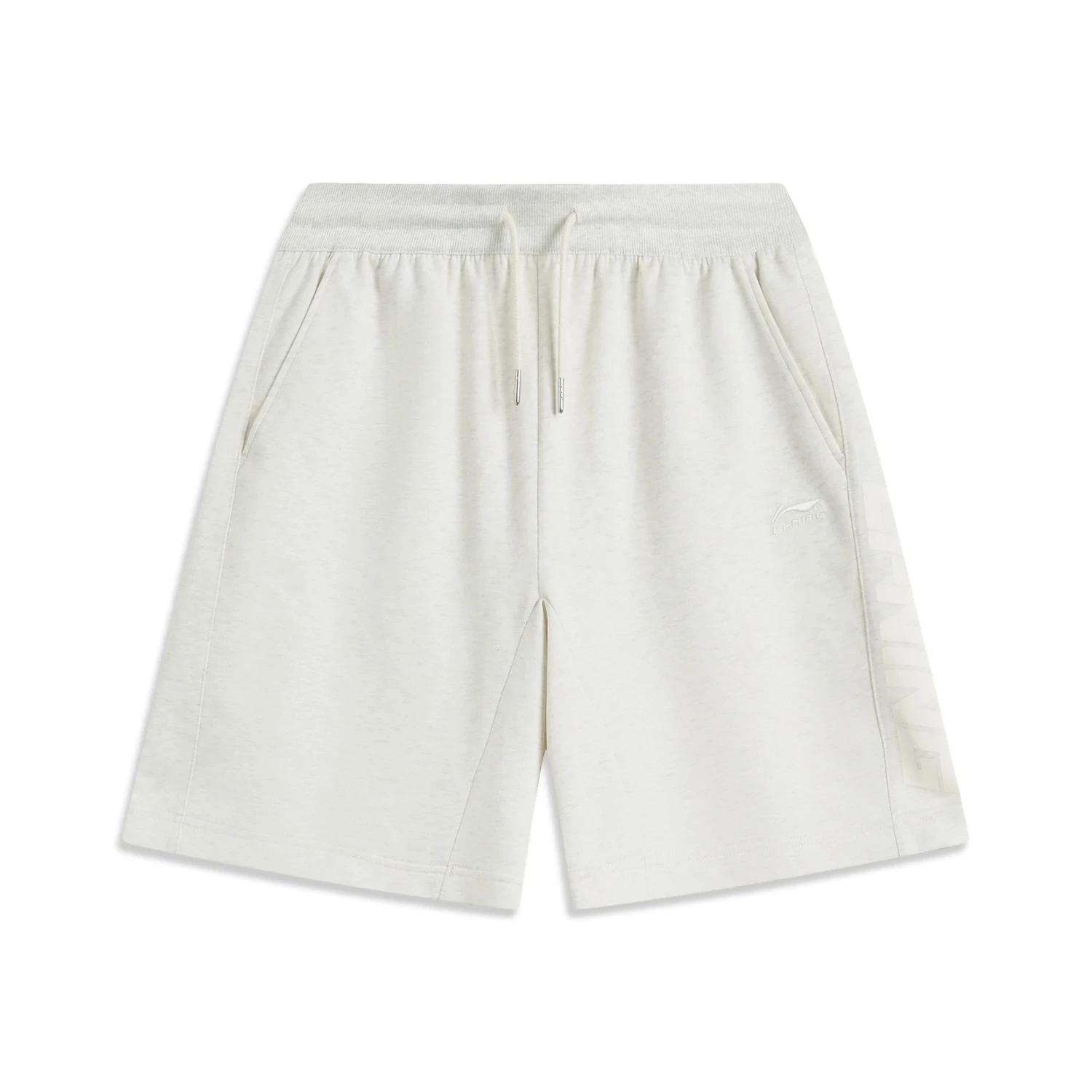 Li-Ning Short de sport pour hommes AT DRY FREEZE Coupe ample 54% coton 46% polyester Confortable LiN
