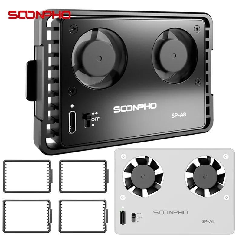 SOONPHO SP-A8 ventilateur de refroidissement de caméra pour Canon Sony FUJI A7M4 ZVE1 A6700 A7C2 ZVE