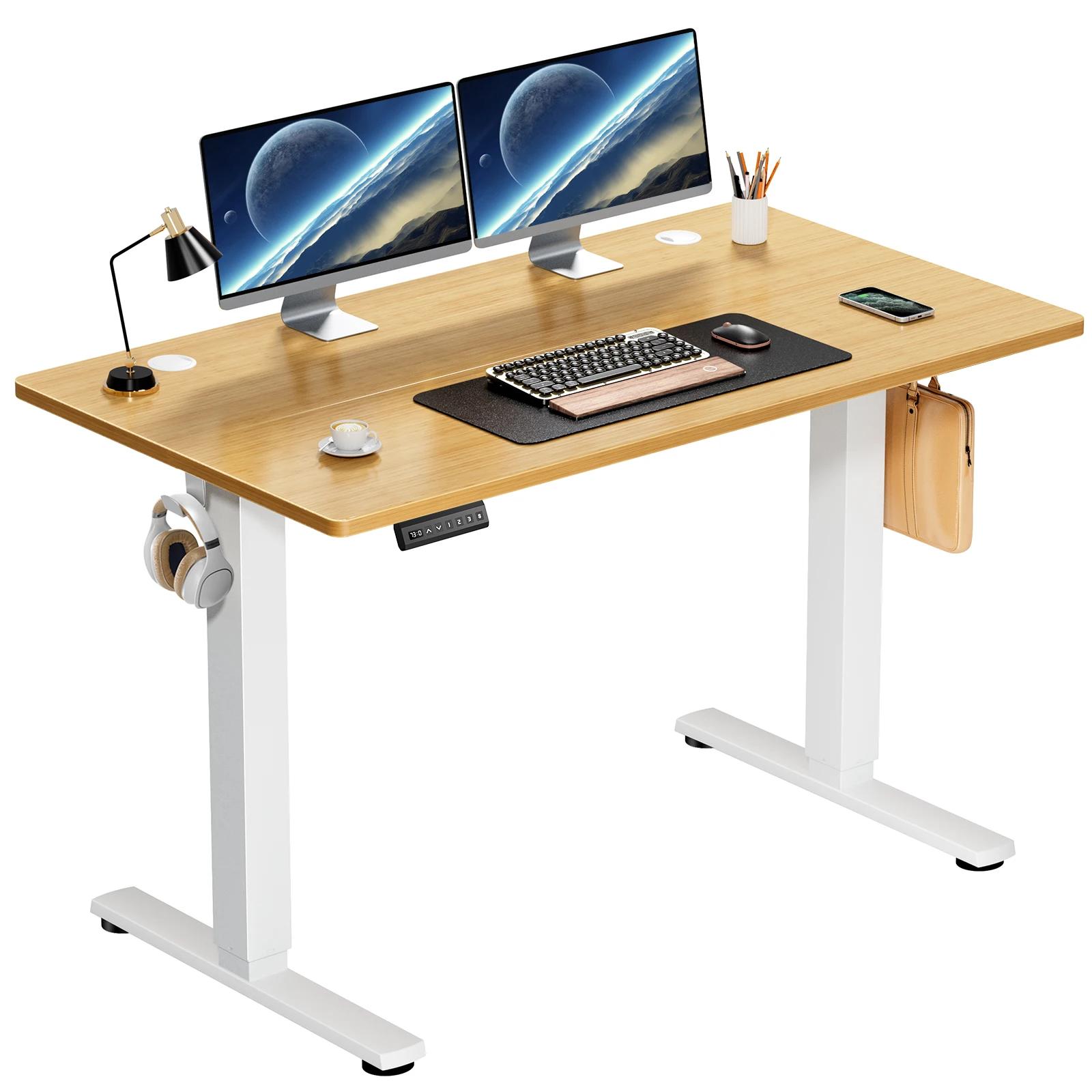 JHK bureau debout électrique hauteur réglable 40x24 pouces debout assis bureau d'ordinateur poste de