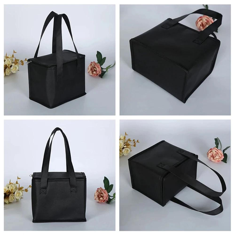Sac isotherme portable pliable pour pique-nique, sac isotherme pour déjeuner, sac de glace pour alim