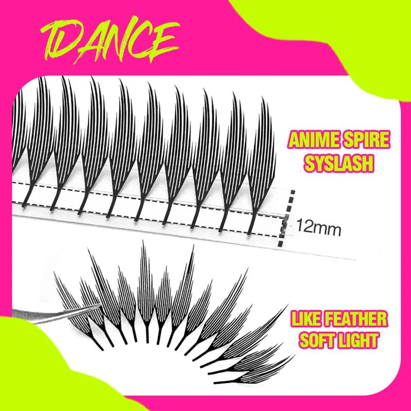 TDANCE bande dessinée flèche cils plume forme Manga faux cils Anime cils naturel léger Volume indivi