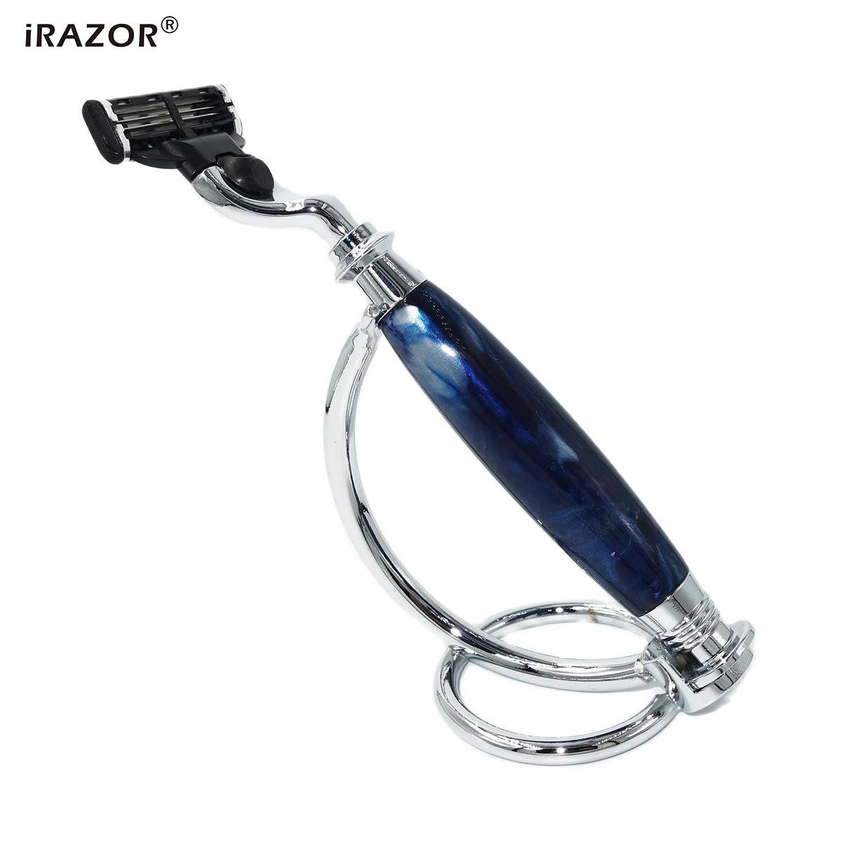iRAZOR Mach 3 rasoir de sécurité manuel pour hommes Compatible avec la marque universelle 3 couches