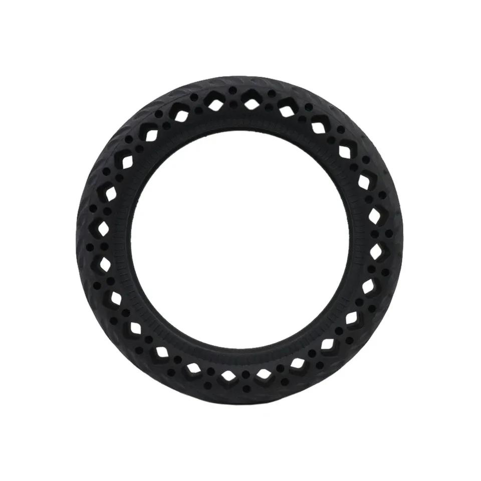 Pneu de 8.5 pouces pour Scooter électrique, amortisseur en nid d'abeille, rouge, caoutchouc solide D