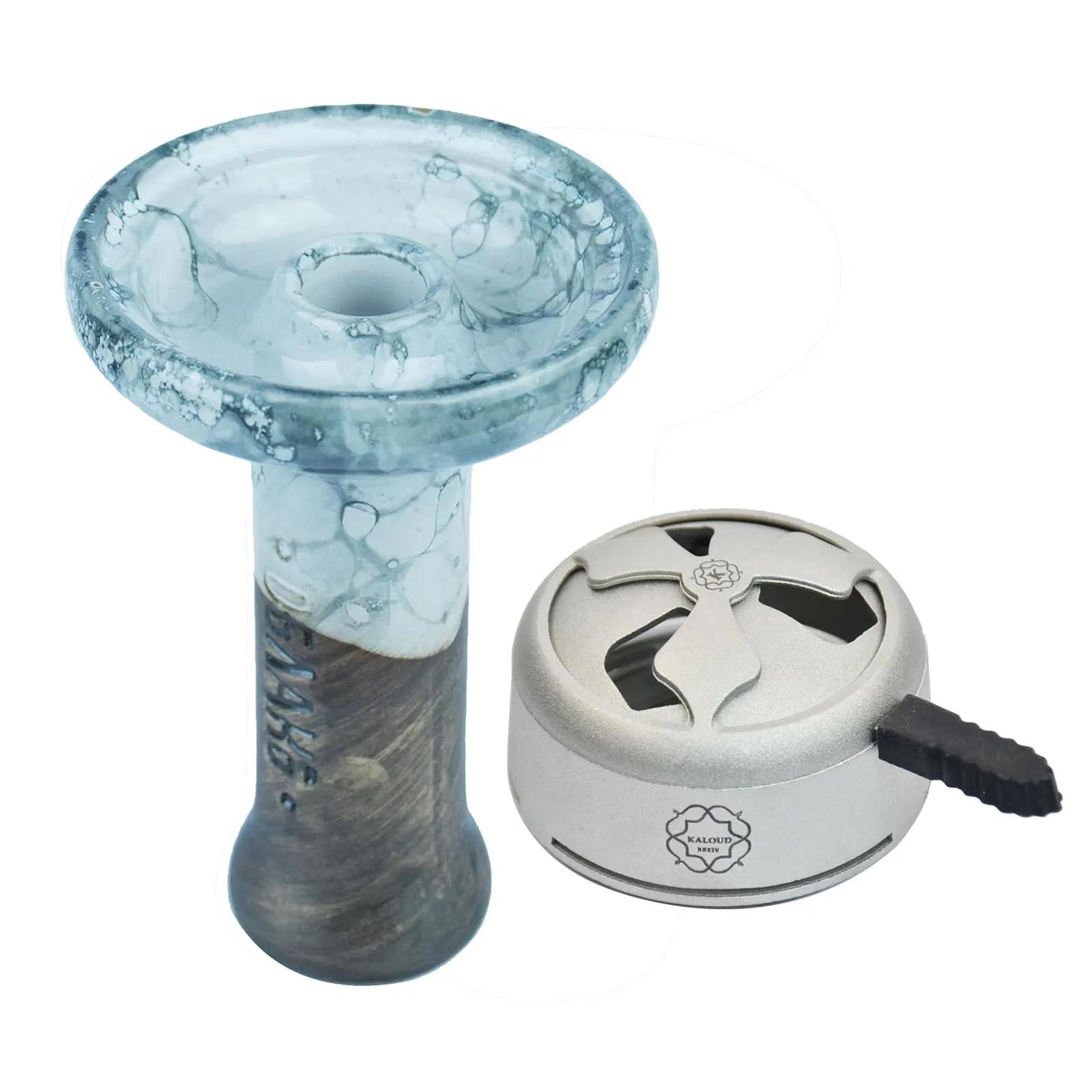 Bols à narguilé en céramique glaçure de couleur, support de charbon de bois pour tabac Shisha, systè