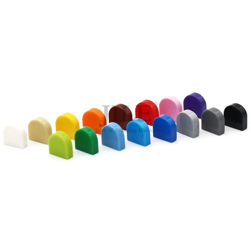 100 pièces Moc carrelage rond 1x1 demi-cercle étendu 24246 assemblage créatif blocs de construction