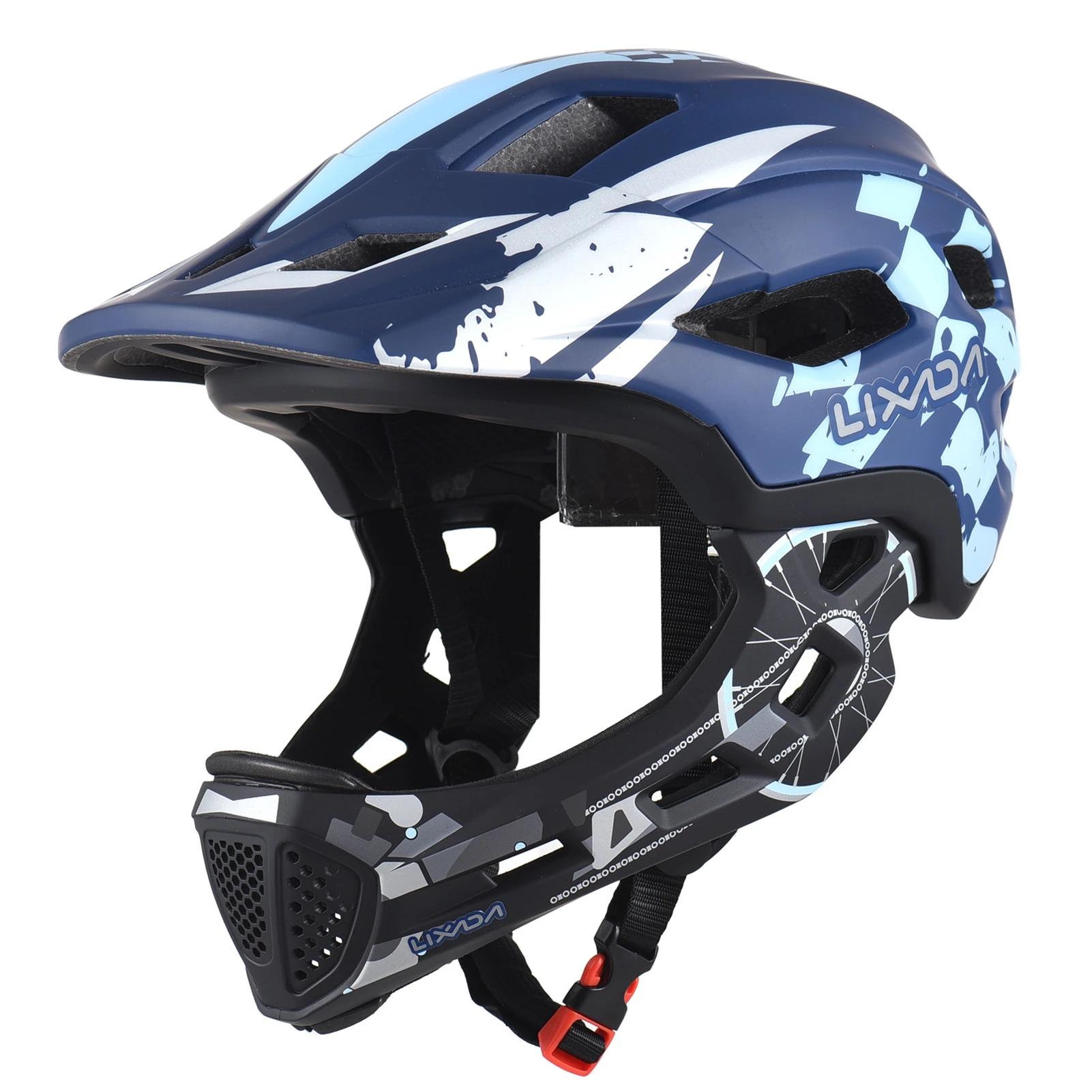 Casque de vélo pour enfants, léger, détachable, intégral, réglable de 54 à 56 cm, pour enfants de 5