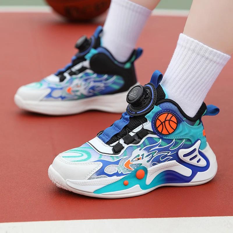 Baskets enfants garçons chaussures basket mode 2025 - Design nouveau maille respirante sport décontracté