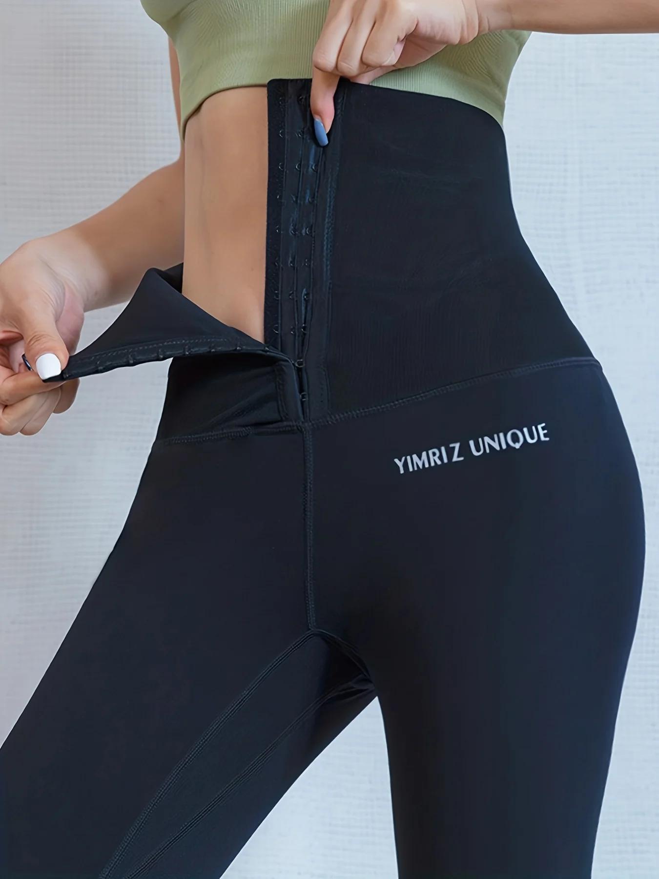 Leggings velours femme ceinture croisée - Taille haute ventre sans chute pour yoga automne hiver