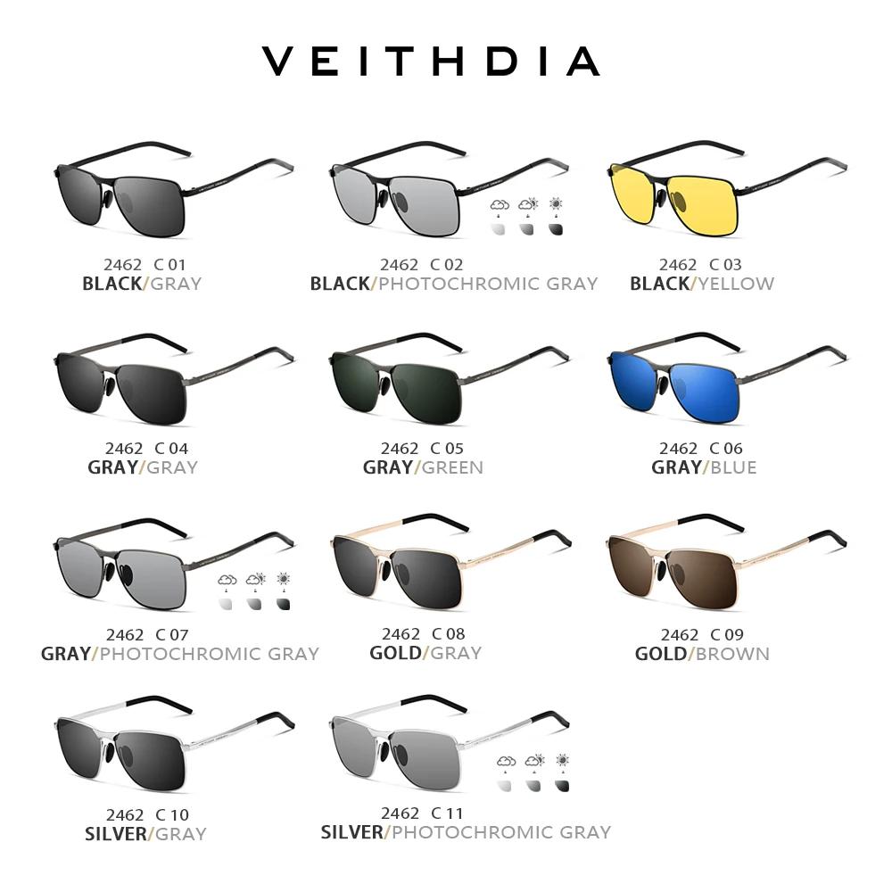 VEITHDIA marque hommes Vintage sport lunettes de soleil polarisées UV400 lentille lunettes accessoir