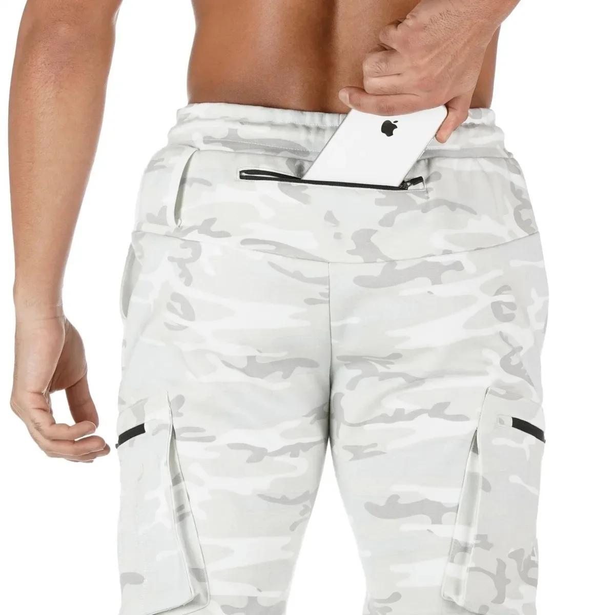 Viser de sport camouflage pour hommes, joggeurs de fitness pour hommes, pantalons de course, pantalo