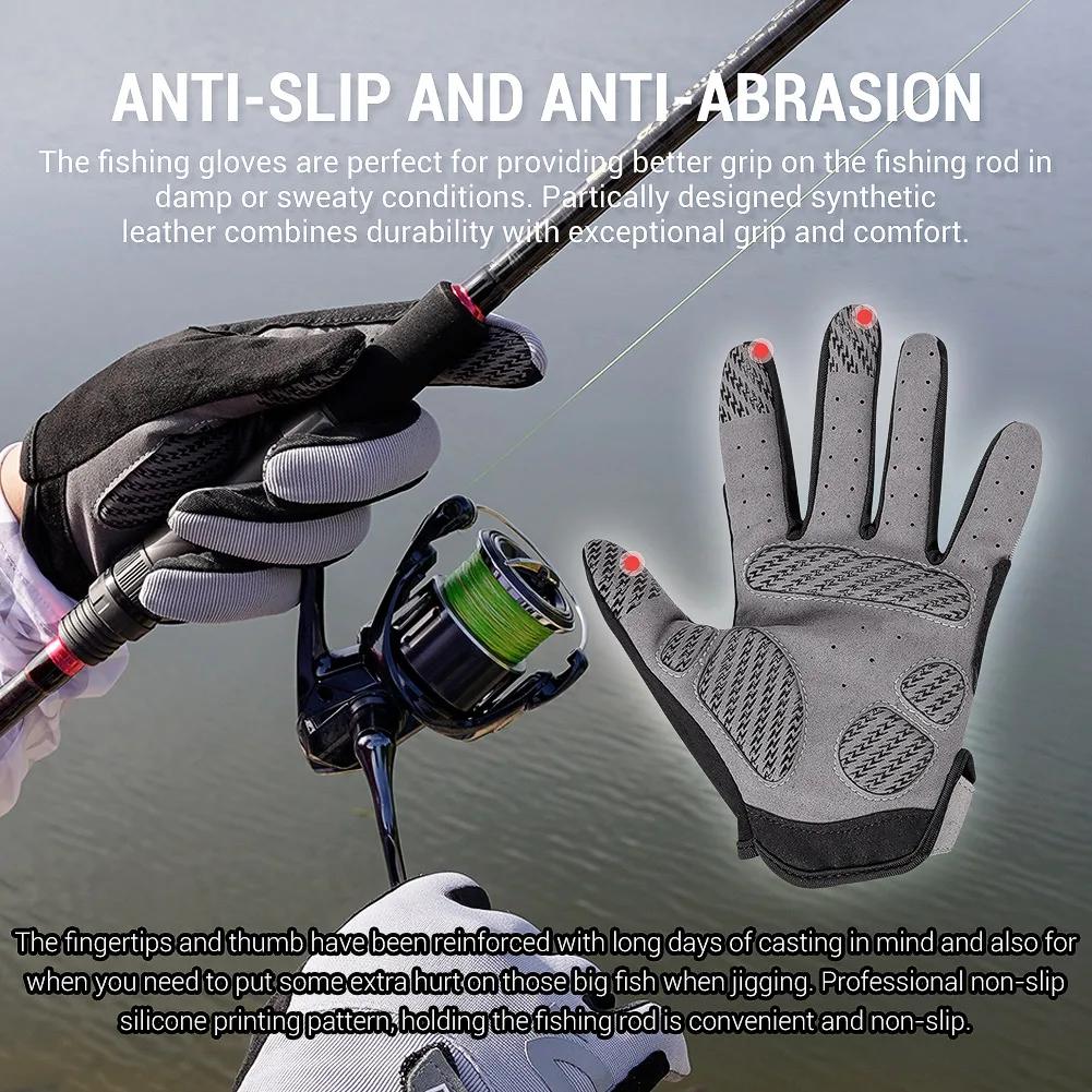 Noeby gants de pêche UPF50 + Protection solaire UV séchage rapide anti-dérapant kayak en plein air c