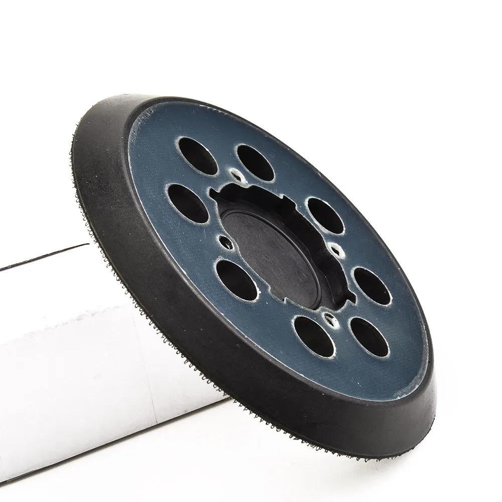 Disque de ponçage de 5 pouces, 125mm, tampon de support, roue Abrasive à crochet et boucle à 8 trous