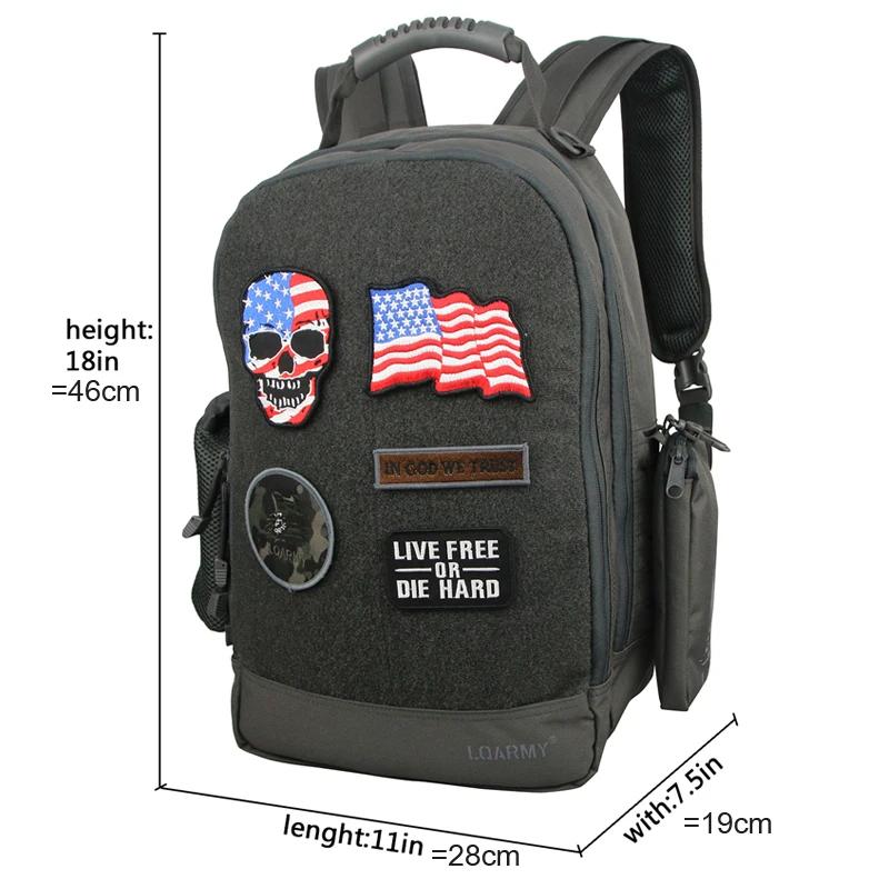 Sac à dos militaire extérieur étanche pour homme, sac pour ordinateur portable multifonction, 35L