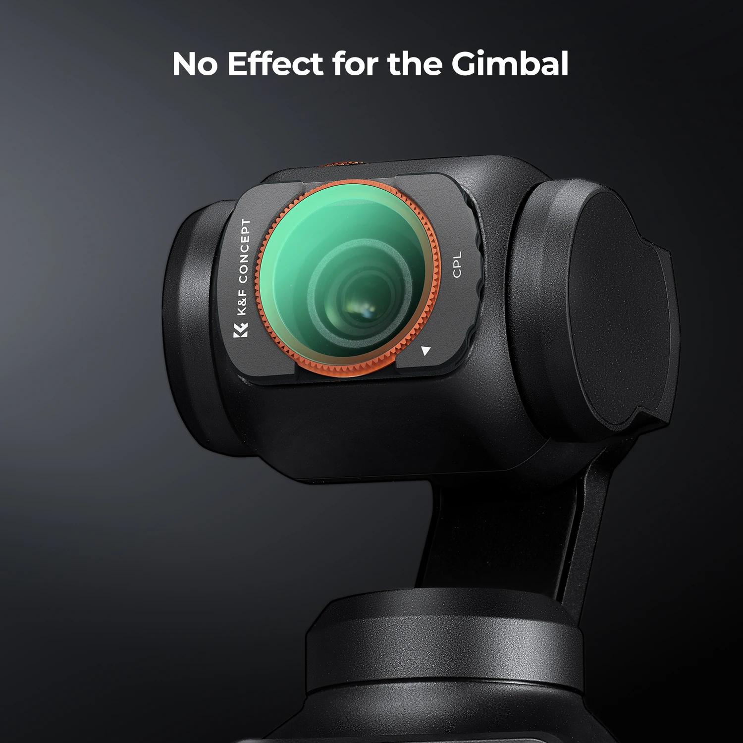 Filtres pour caméra sportive K&F CONCEPT pour DJI Osmo Pocket 3 UV CPL ND/PL Black Mist 1/4 ND2-32 N