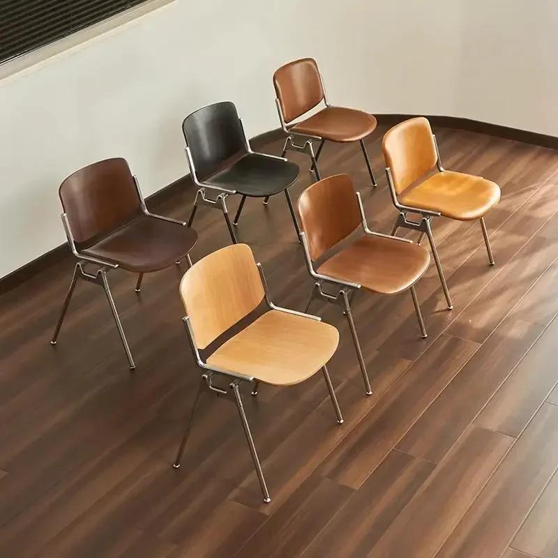 Chaises de salle à manger modernes, ergonomiques du milieu du siècle, à dossier haut, pour salle à m