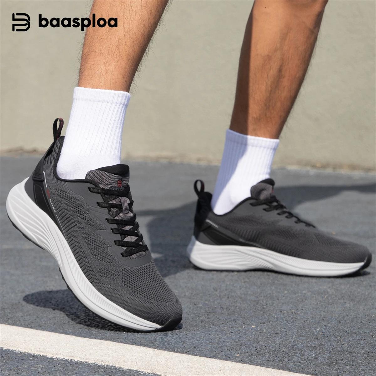 Baasploa hommes chaussures de course en plein air léger professionnel Jogging chaussures de sport mâ
