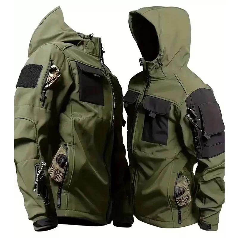 Vestes imperméables en polaire pour hommes, tactiques militaires, hiver et automne, sport, randonnée