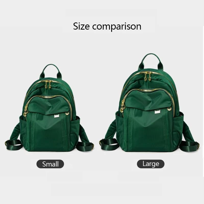 Fouvor femmes sac à dos en Nylon imperméable élégant grand sac à dos jeunesse décontracté léger voya
