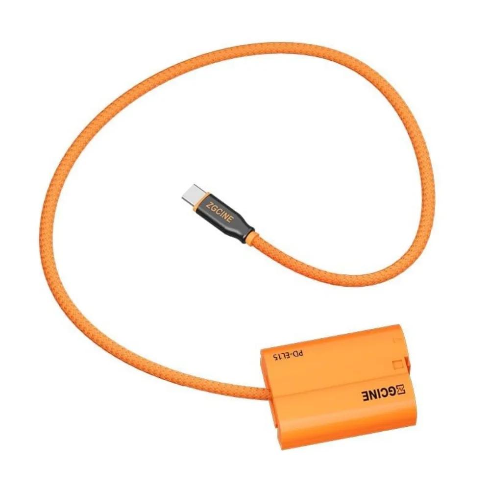 Câble de batterie factice USB-C PD vers EN-EL15/15a/15b/15c ZGCINE pour Nikon Z6III Z5II Z8 Z6 Z7 Zf